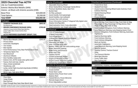Another view of 2025 Chevrolet Trax ACTIV for sale in Tulsa, OK at Jim Norton T-Town Chevrolet