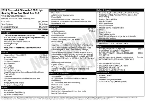 Another view of 2021 Chevrolet Silverado 1500 High Country for sale in Tulsa, OK at Jim Norton T-Town Chevrolet