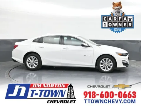 White 2025 Chevrolet Malibu LT for sale in Tulsa, OK