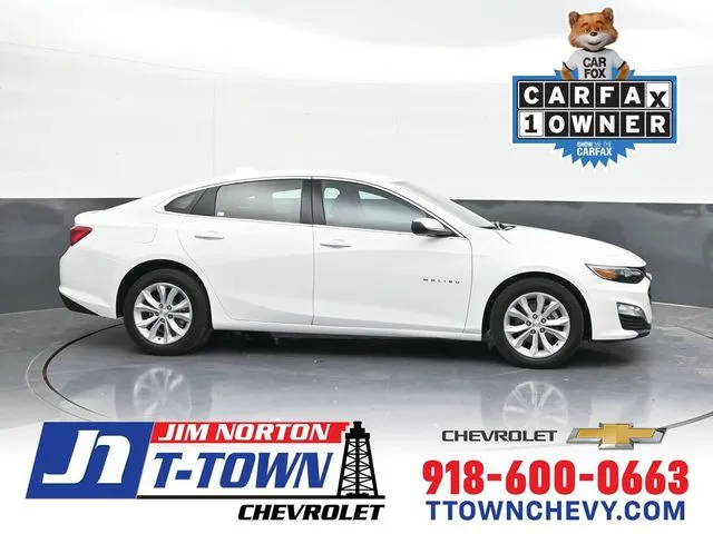 White 2025 Chevrolet Malibu LT for sale in Tulsa, OK