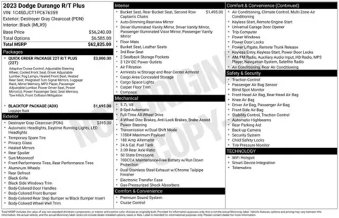 Photos of 2023 Dodge Durango R/T Plus for sale in Tulsa, OK at Jim Norton T-Town Chevrolet