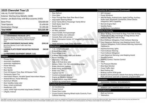 Another view of 2025 Chevrolet Trax LS for sale in Tulsa, OK at Jim Norton T-Town Chevrolet