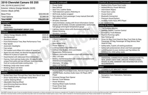 Another view of 2010 Chevrolet Camaro SS for sale in Tulsa, OK at Jim Norton T-Town Chevrolet