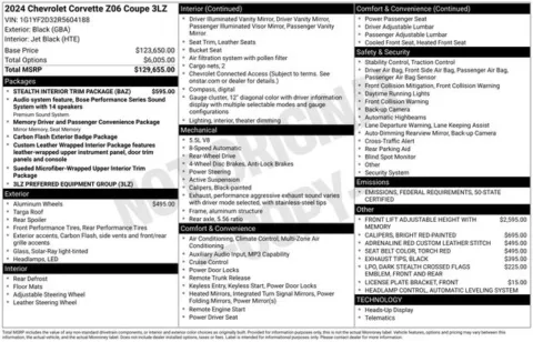 Another view of 2024 Chevrolet Corvette Z06 for sale in Tulsa, OK at Jim Norton T-Town Chevrolet