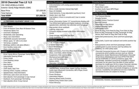 Another view of 2018 Chevrolet Trax LS for sale in Tulsa, OK at Jim Norton T-Town Chevrolet