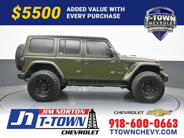 Green 2022 Jeep Wrangler Unlimited Rubicon for sale in Tulsa, OK