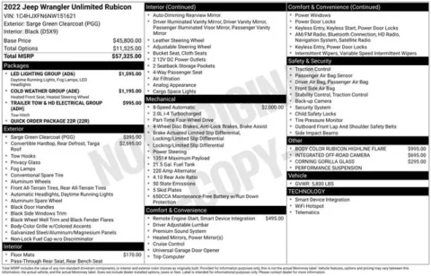 Photos of 2022 Jeep Wrangler Unlimited Rubicon for sale in Tulsa, OK at Jim Norton T-Town Chevrolet