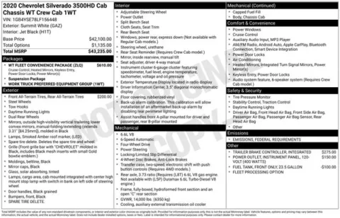 Photos of 2020 Chevrolet Silverado 3500HD Work Truck for sale in Tulsa, OK at Jim Norton T-Town Chevrolet