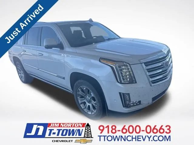 White 2018 Cadillac Escalade ESV Platinum Edition for sale in Tulsa, OK