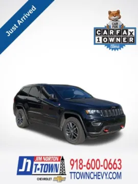 Black 2018 Jeep Grand Cherokee Trailhawk for sale in Tulsa, OK