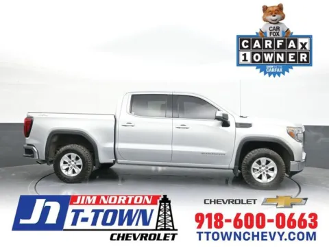 Silver 2021 GMC Sierra 1500 SLE for sale in Tulsa, OK