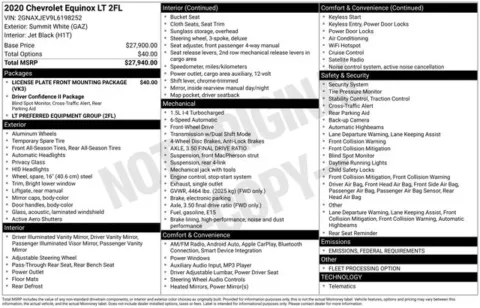 White 2020 Chevrolet Equinox LT for sale in Tulsa, OK