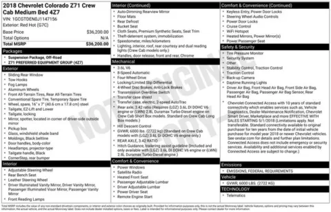 Another view of 2018 Chevrolet Colorado Z71 for sale in Tulsa, OK at Jim Norton T-Town Chevrolet