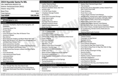 Another view of 2024 Hyundai Santa Fe SEL for sale in Tulsa, OK at Jim Norton T-Town Chevrolet