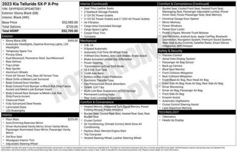 Another view of 2023 Kia Telluride SX-Prestige X-Pro for sale in Tulsa, OK at Jim Norton T-Town Chevrolet