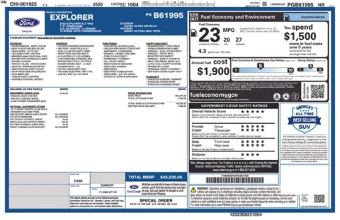 Another view of 2023 Ford Explorer XLT for sale in Tulsa, OK at Jim Norton T-Town Chevrolet
