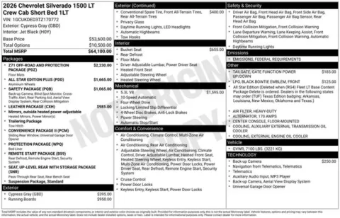 Photos of 2026 Chevrolet Silverado 1500 LT for sale in Tulsa, OK at Jim Norton T-Town Chevrolet