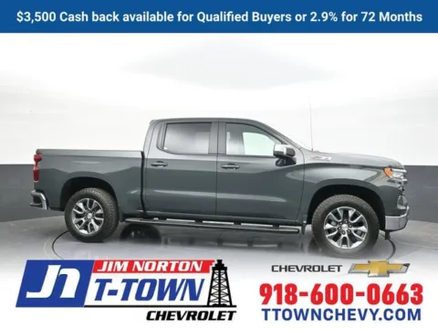 Gray 2026 Chevrolet Silverado 1500 LT for sale in Tulsa, OK
