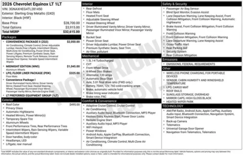 Photos of 2026 Chevrolet Equinox LT for sale in Tulsa, OK at Jim Norton T-Town Chevrolet