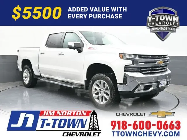 White 2022 Chevrolet Silverado 1500 LTD LTZ for sale in Tulsa, OK