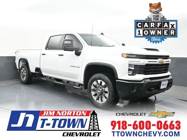 White 2024 Chevrolet Silverado 2500HD Custom for sale in Tulsa, OK