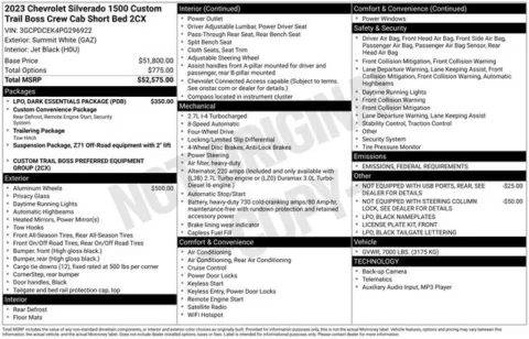 Photos of 2023 Chevrolet Silverado 1500 Custom Trail Boss for sale in Tulsa, OK at Jim Norton T-Town Chevrolet