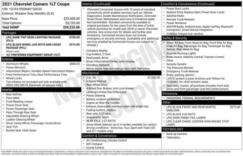 Another view of 2021 Chevrolet Camaro 1LT for sale in Tulsa, OK at Jim Norton T-Town Chevrolet