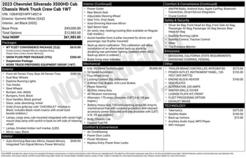 Another view of 2023 Chevrolet Silverado 3500HD Work Truck for sale in Tulsa, OK at Jim Norton T-Town Chevrolet