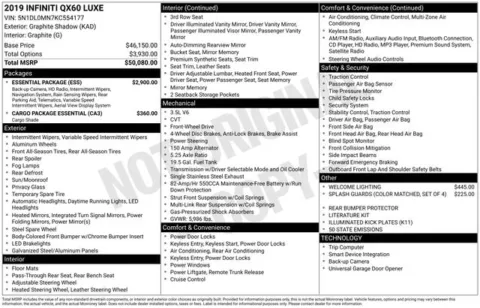 Another view of 2019 INFINITI QX60 LUXE for sale in Tulsa, OK at Jim Norton T-Town Chevrolet