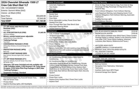 Photos of 2026 Chevrolet Silverado 1500 LT for sale in Tulsa, OK at Jim Norton T-Town Chevrolet