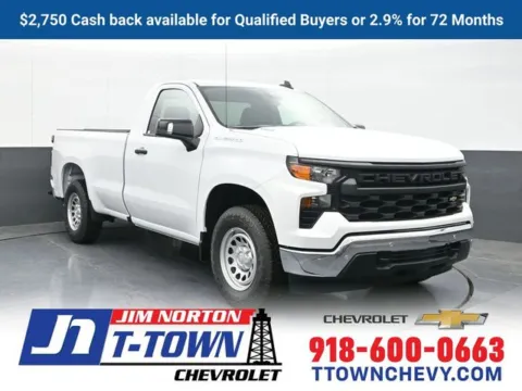 White 2026 Chevrolet Silverado 1500 WT for sale in Tulsa, OK