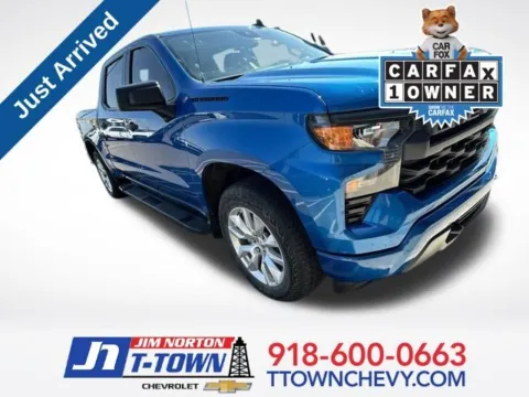 Blue 2023 Chevrolet Silverado 1500 Custom for sale in Tulsa, OK