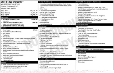 Orange 2021 Dodge Charger R/T for sale in Tulsa, OK