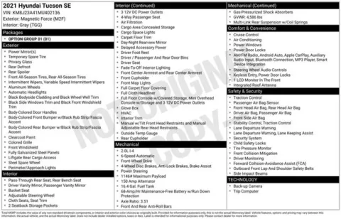 Another view of 2021 Hyundai Tucson SE for sale in Tulsa, OK at Jim Norton T-Town Chevrolet