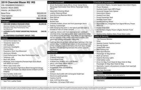 Photos of 2019 Chevrolet Blazer RS for sale in Tulsa, OK at Jim Norton T-Town Chevrolet