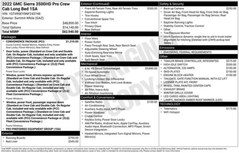 Another view of 2022 GMC Sierra 3500HD Pro for sale in Tulsa, OK at Jim Norton T-Town Chevrolet