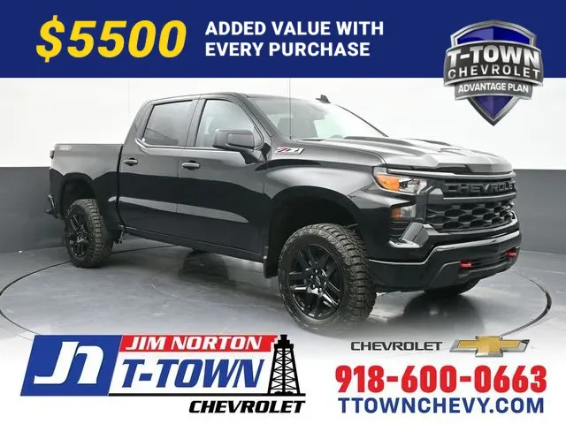 Black 2026 Chevrolet Silverado 1500 Custom Trail Boss for sale in Tulsa, OK