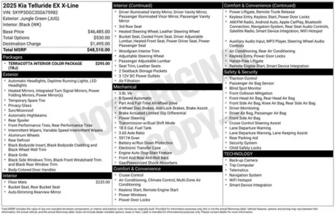 Photos of 2025 Kia Telluride EX X-Line for sale in Tulsa, OK at Jim Norton T-Town Chevrolet