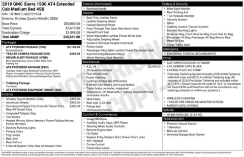 Gray 2019 GMC Sierra 1500 AT4 for sale in Tulsa, OK