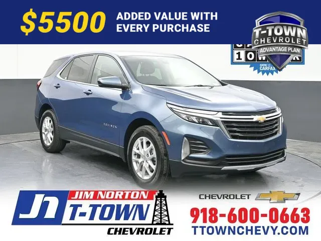 Blue 2024 Chevrolet Equinox LT for sale in Tulsa, OK