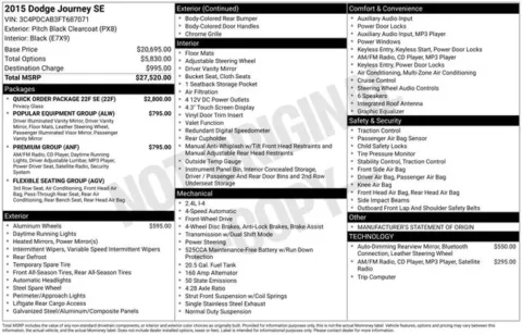 Photos of 2015 Dodge Journey SE for sale in Tulsa, OK at Jim Norton T-Town Chevrolet