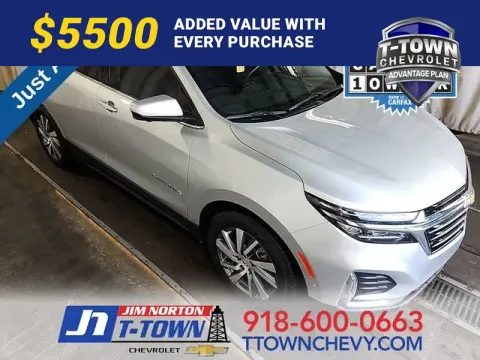 Silver 2022 Chevrolet Equinox Premier for sale in Tulsa, OK