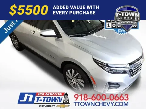 Silver 2022 Chevrolet Equinox Premier for sale in Tulsa, OK