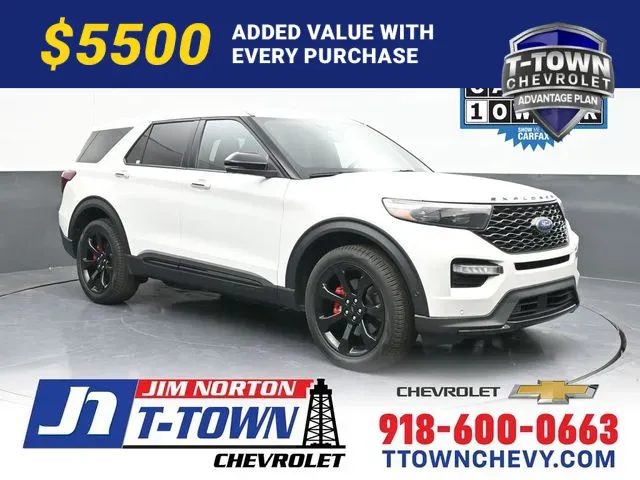 White 2022 Ford Explorer ST for sale in Tulsa, OK