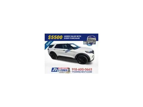 White 2022 Ford Explorer ST for sale in Tulsa, OK