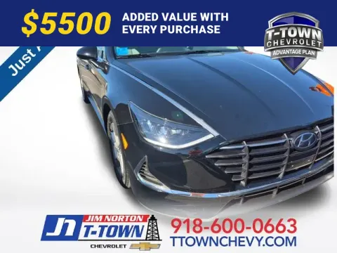 Black 2021 Hyundai Sonata SE for sale in Tulsa, OK