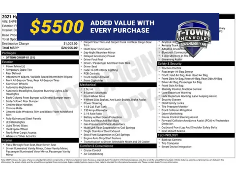 Black 2021 Hyundai Sonata SE for sale in Tulsa, OK