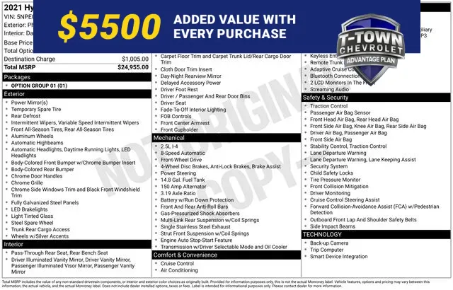 Black 2021 Hyundai Sonata SE for sale in Tulsa, OK