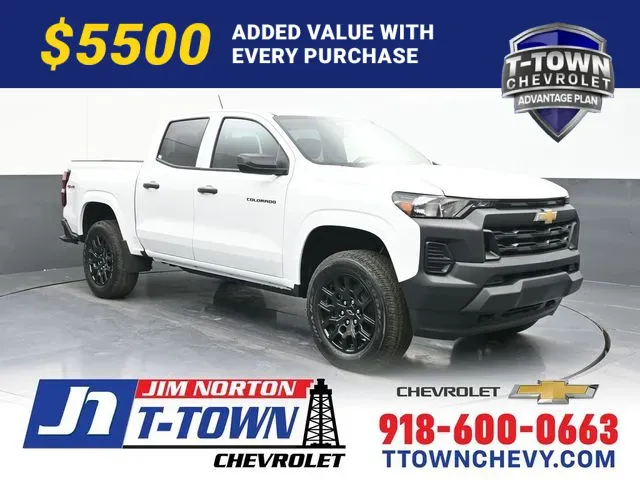 White 2026 Chevrolet Colorado Work Truck for sale in Tulsa, OK