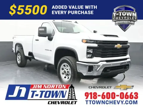 White 2026 Chevrolet Silverado 2500HD Work Truck for sale in Tulsa, OK
